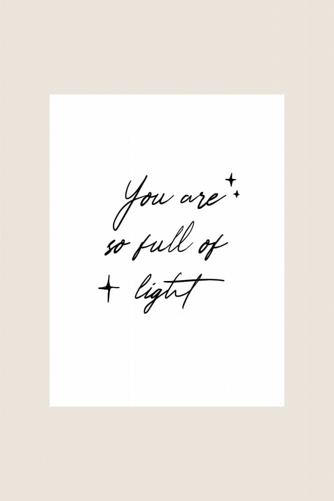 Youaresofulloflight by Treechild — canvas wall art