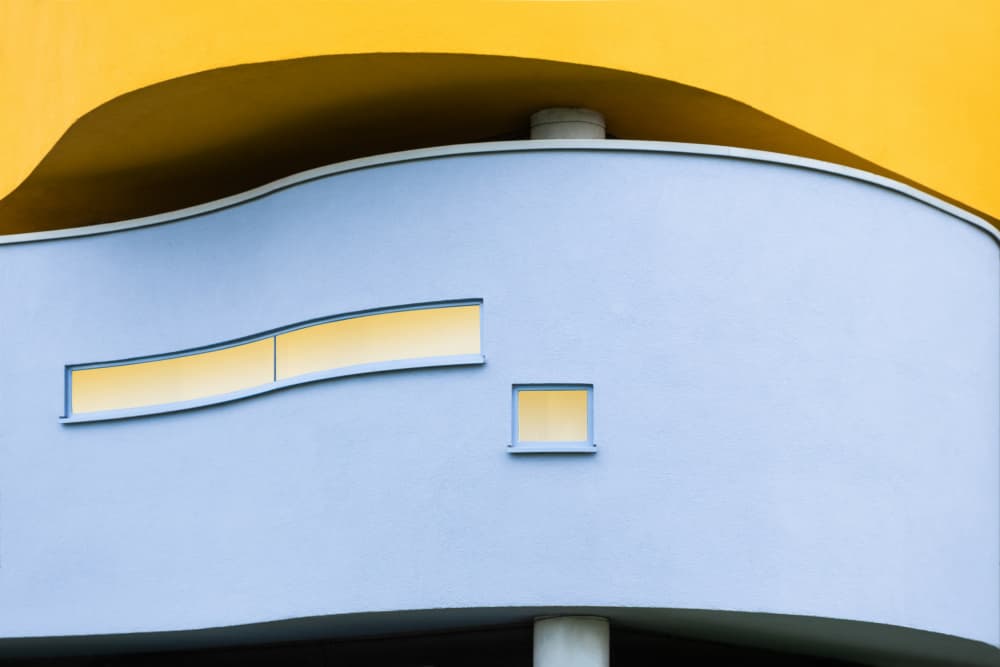 Modern Curved Architecture by Rolf Endermann — canvas wall art