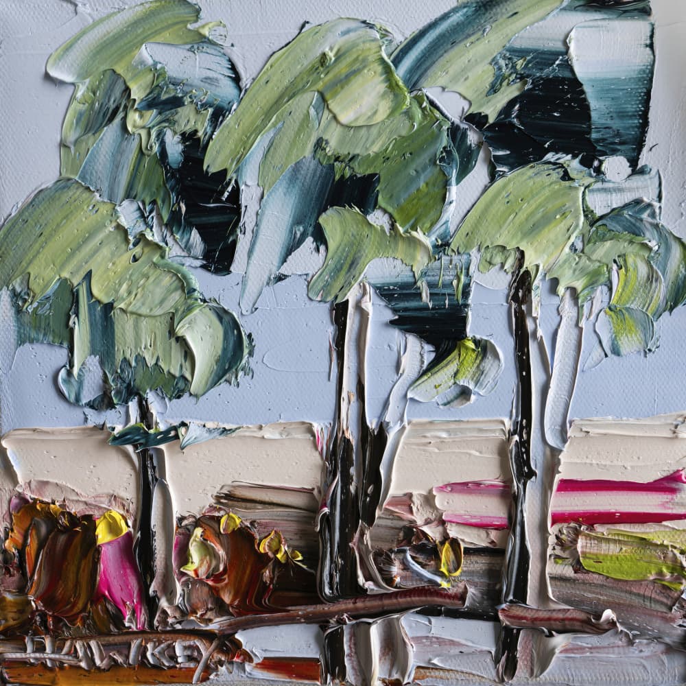 Textured Tree Landscape by Angela Hawkey — canvas wall art