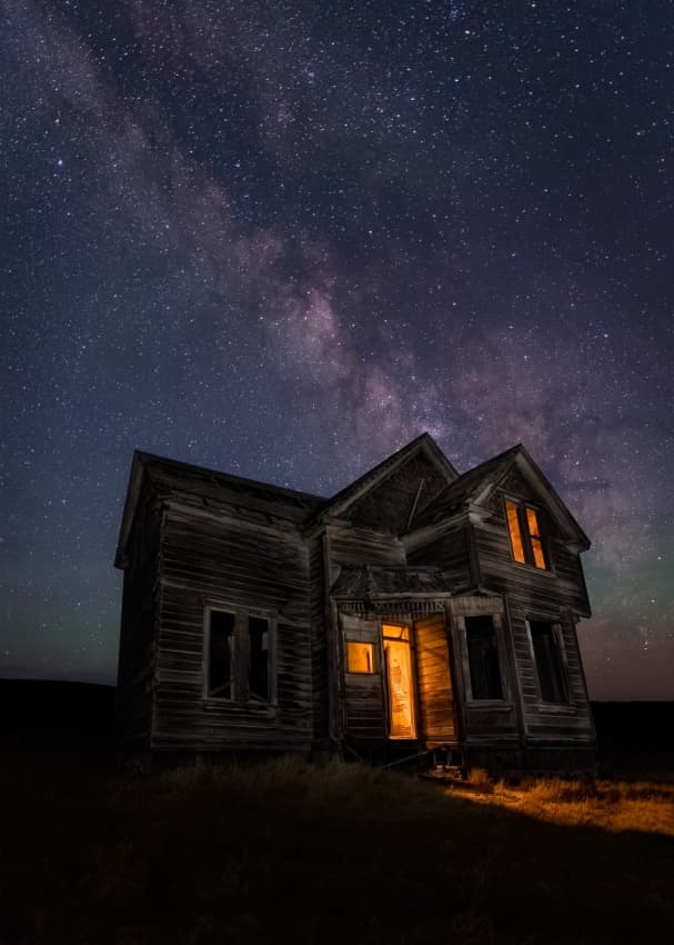 Milky Way Homestead by Miles Morgan — canvas wall art