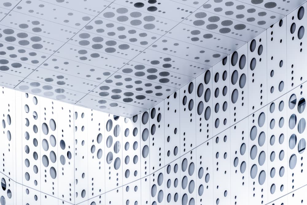 Minimalist Perforated Geometry by Linda Wride — canvas wall art