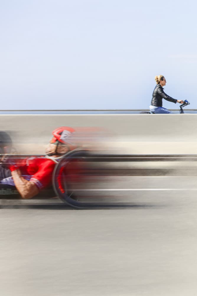 Speedy Handcycle Race by Bruno Flour — canvas wall art