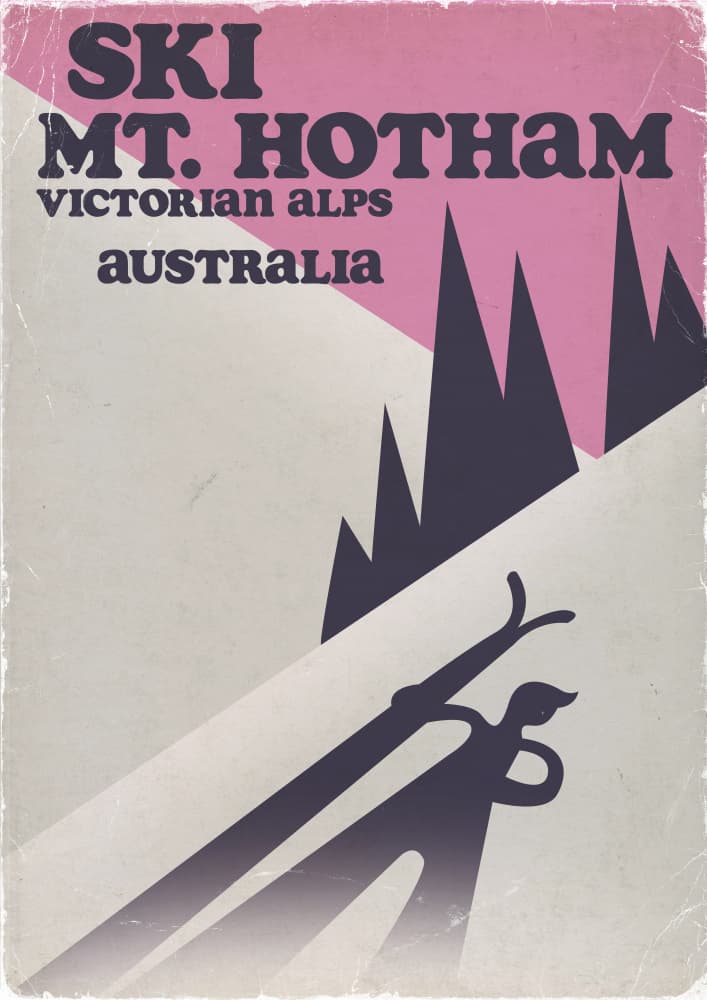 Ski Mount Hotham Australia by Nicholas — canvas wall art
