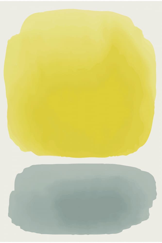 Yellow Gray Balance by jay stanley — canvas wall art