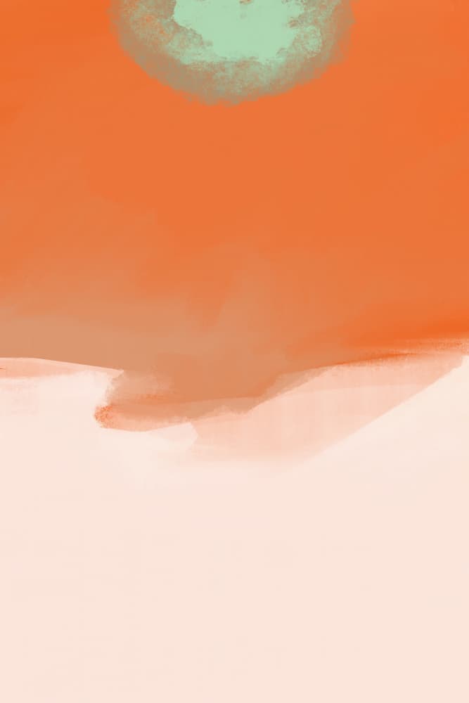 Desert Sunset Abstraction by Simona Gocan — canvas wall art