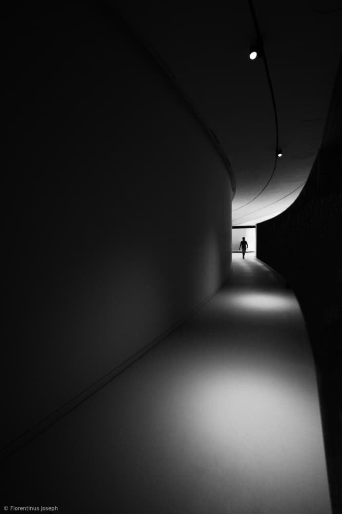 Lone Figure Hallway by Florentinus Joseph — canvas wall art