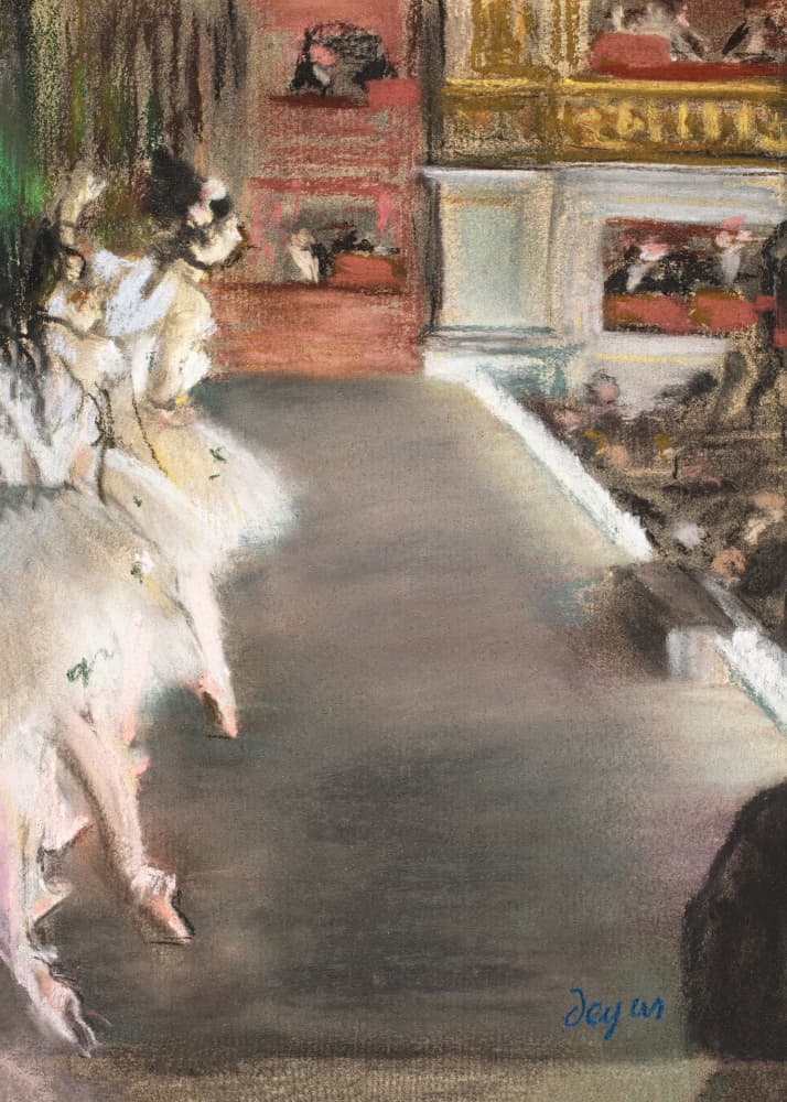 Dancers At the Old Opera House by Edgar Degas — canvas wall art