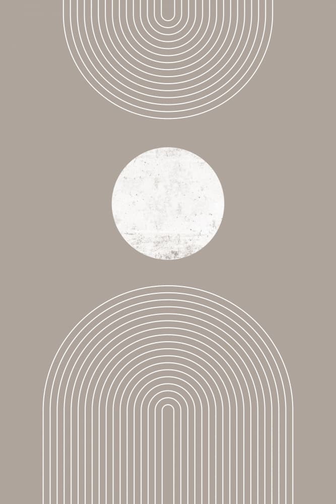 Abstract Desert Arches Moon by Melloi Art Prints — canvas wall art