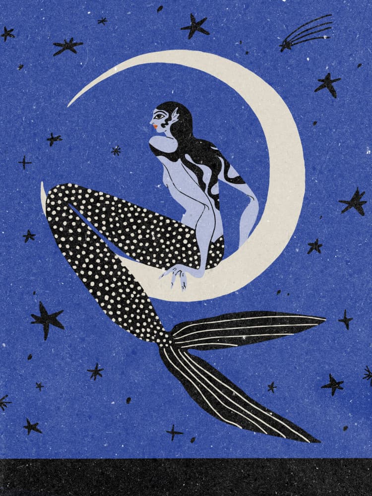 Mermaid by NKTN — canvas wall art