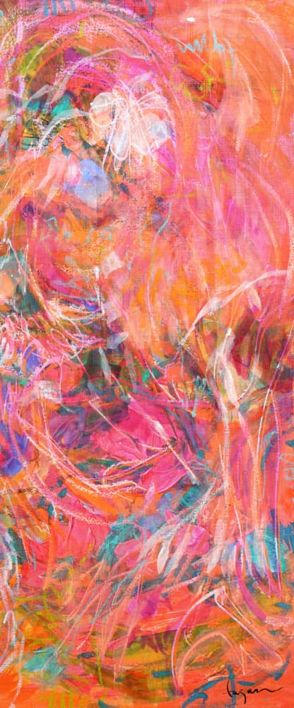 Colorful floral Petals by Dorothy Fagan — canvas wall art