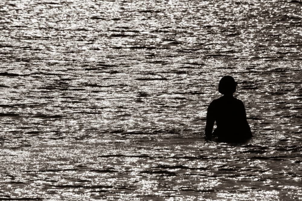 Shimmering Water Silhouette by Tal Paz-Fridman — canvas wall art