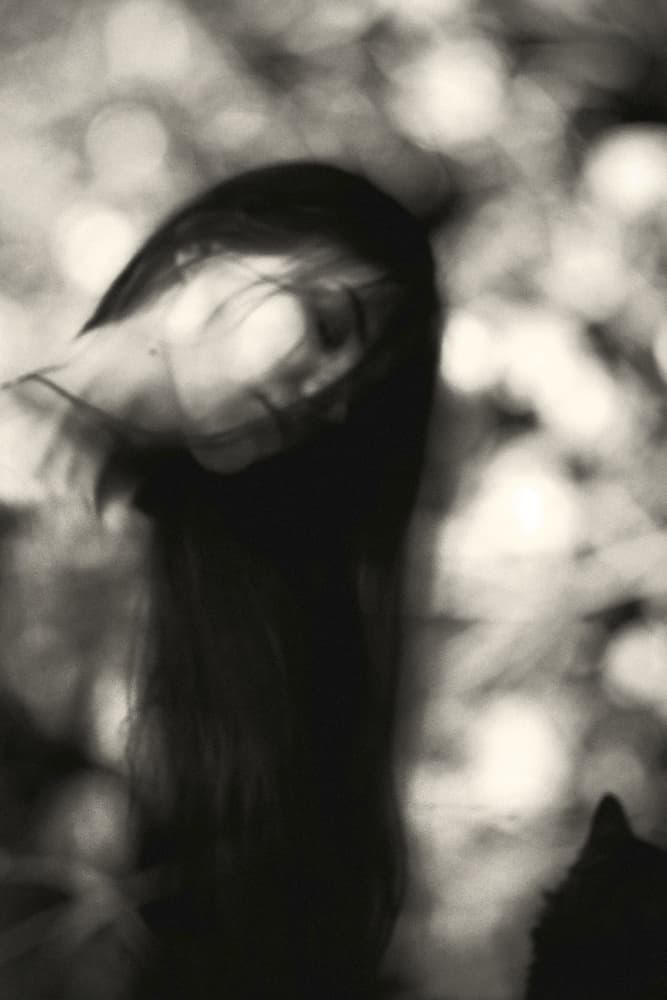 Dreamy Woman Portrait by Inese Kreigere — canvas wall art