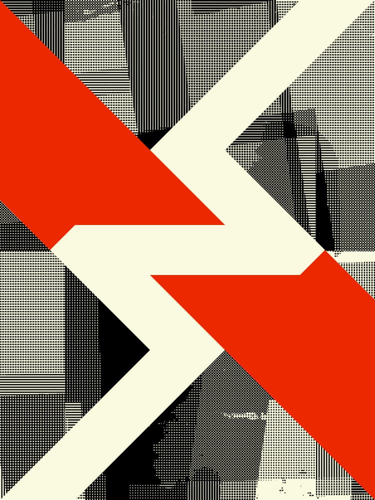 Bold Abstract Zigzag by Petr Strnad — canvas wall art