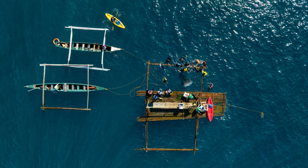 Ocean Raft Activities by Ido Meirovich — canvas wall art