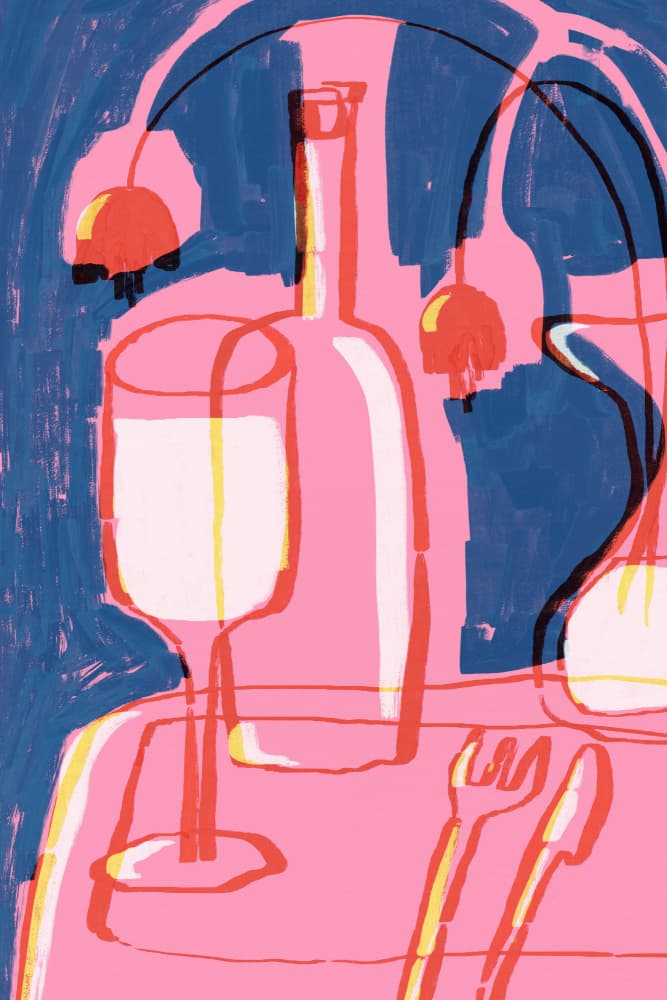 Vibrant Still Life by Treechild — canvas wall art