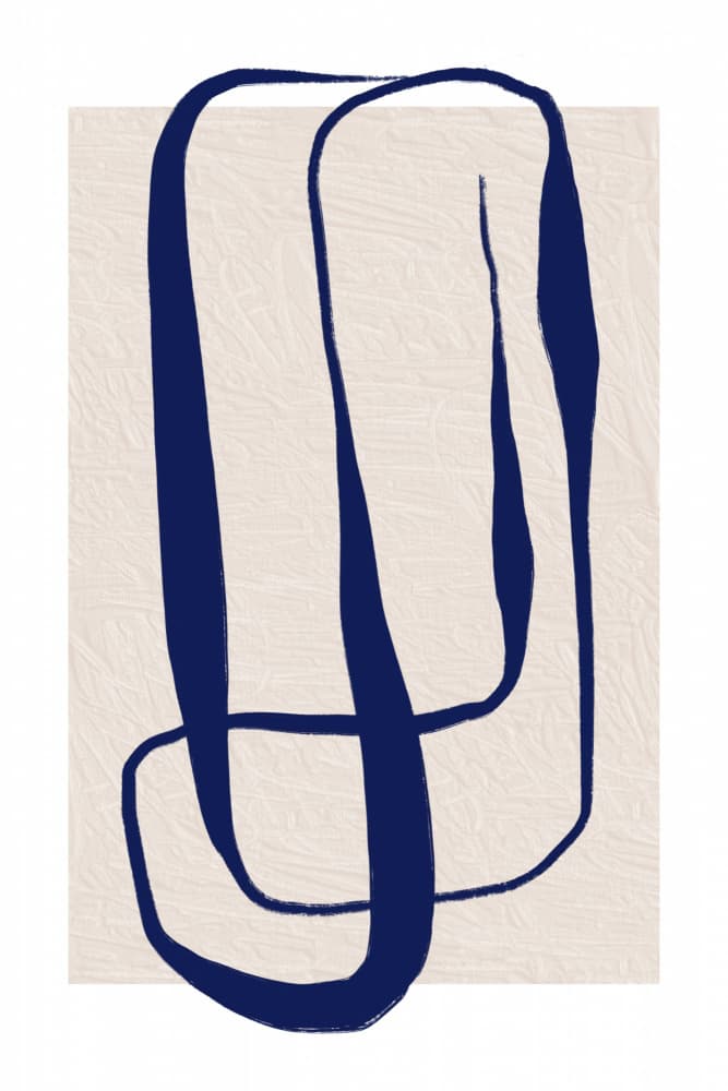 Organic Line Abstract by Sally Ann Moss — canvas wall art
