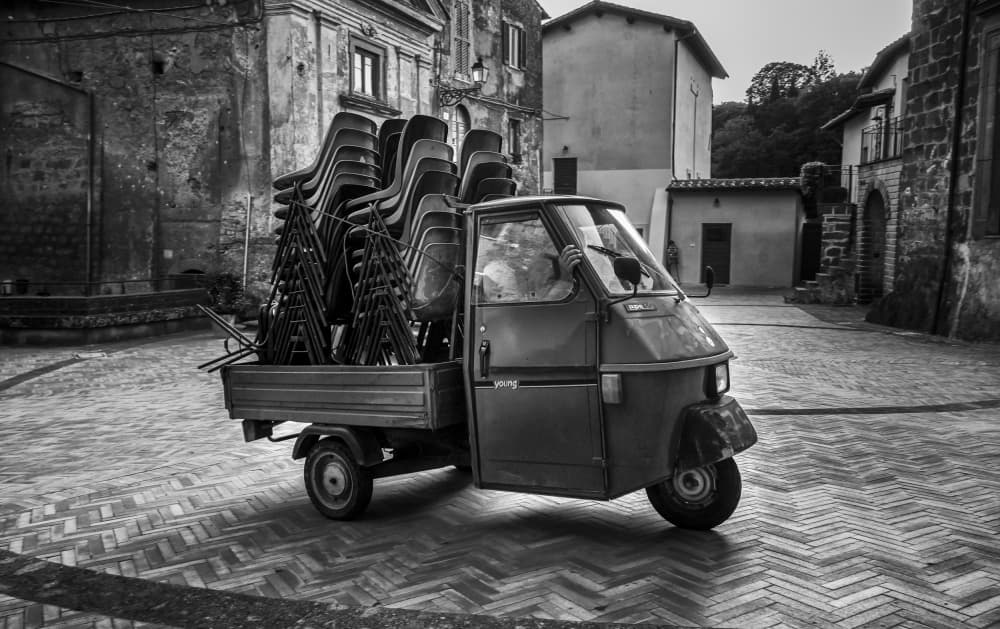 Loaded Ape Car by Giuseppe Grimaldi — canvas wall art