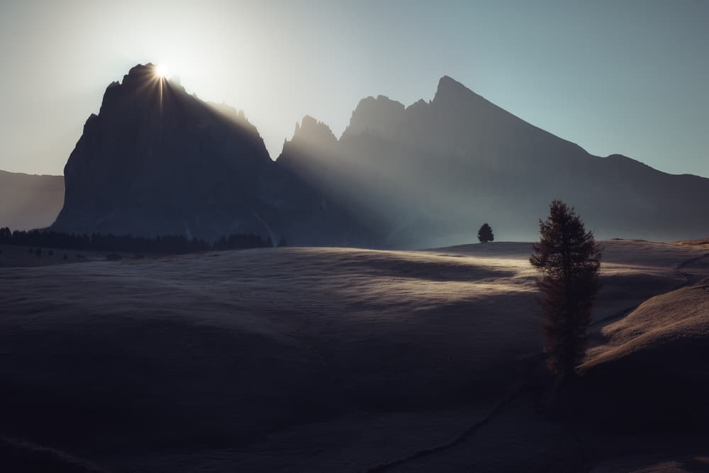Misty Mountain Sunrise by Rostovskiy Anton — canvas wall art