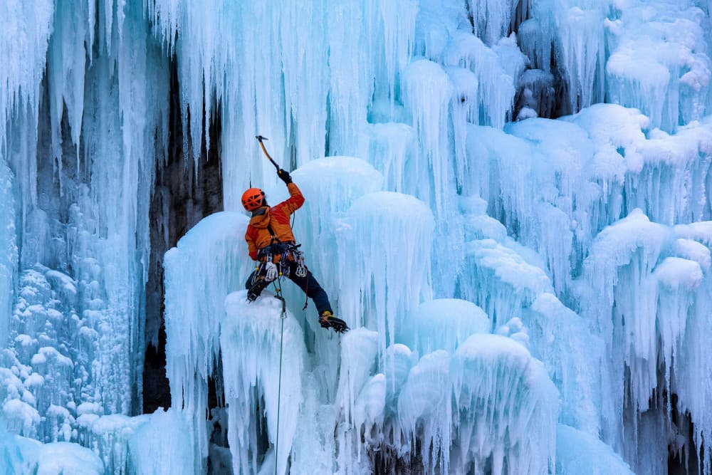 Ice Climber Adventure by Shin Woo Ryu — canvas wall art