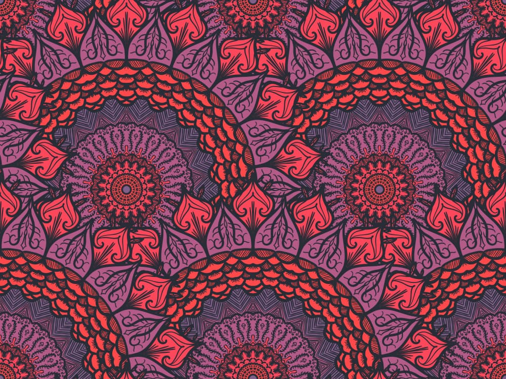 Vibrant Boho Mandalas by Marika Barsrsind — canvas wall art
