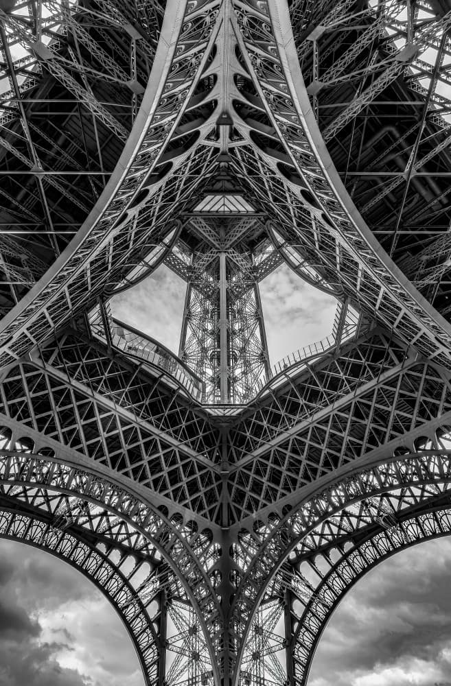 Eiffel Tower Architecture by Craig Stampfli — canvas wall art