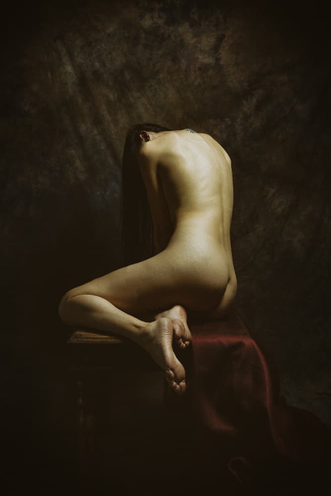 Graceful Nude Woman by Christian Kurz — canvas wall art