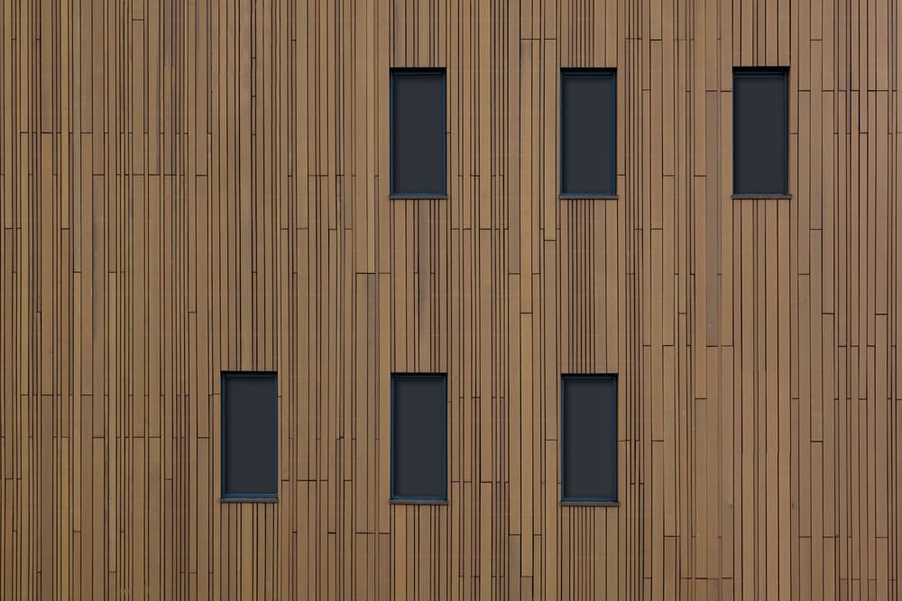Modern Wooden Facade by Theo Luycx — canvas wall art
