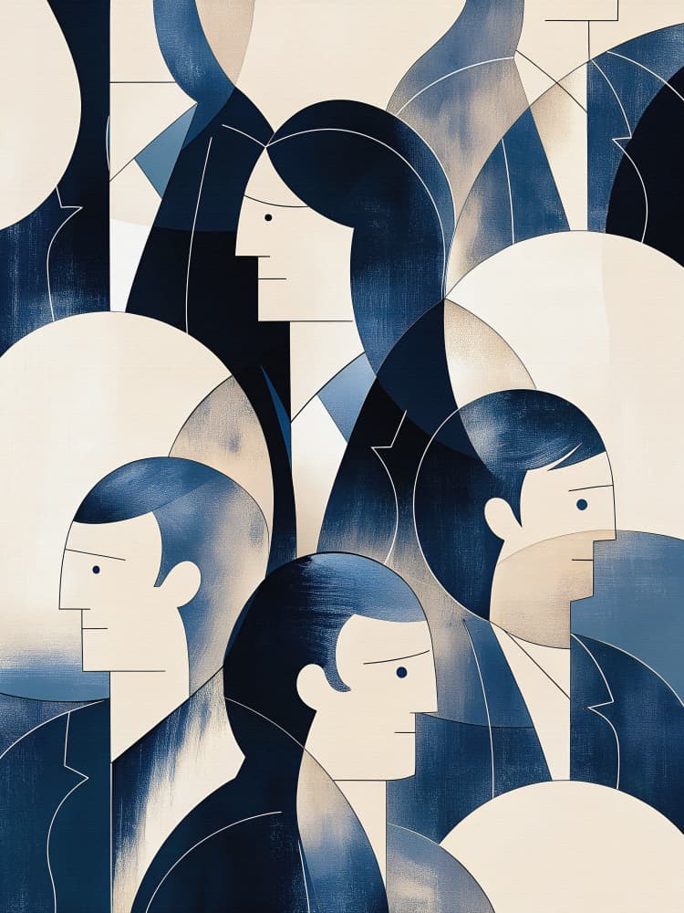 Modern Professional Group by Miguel Bruzual — canvas wall art