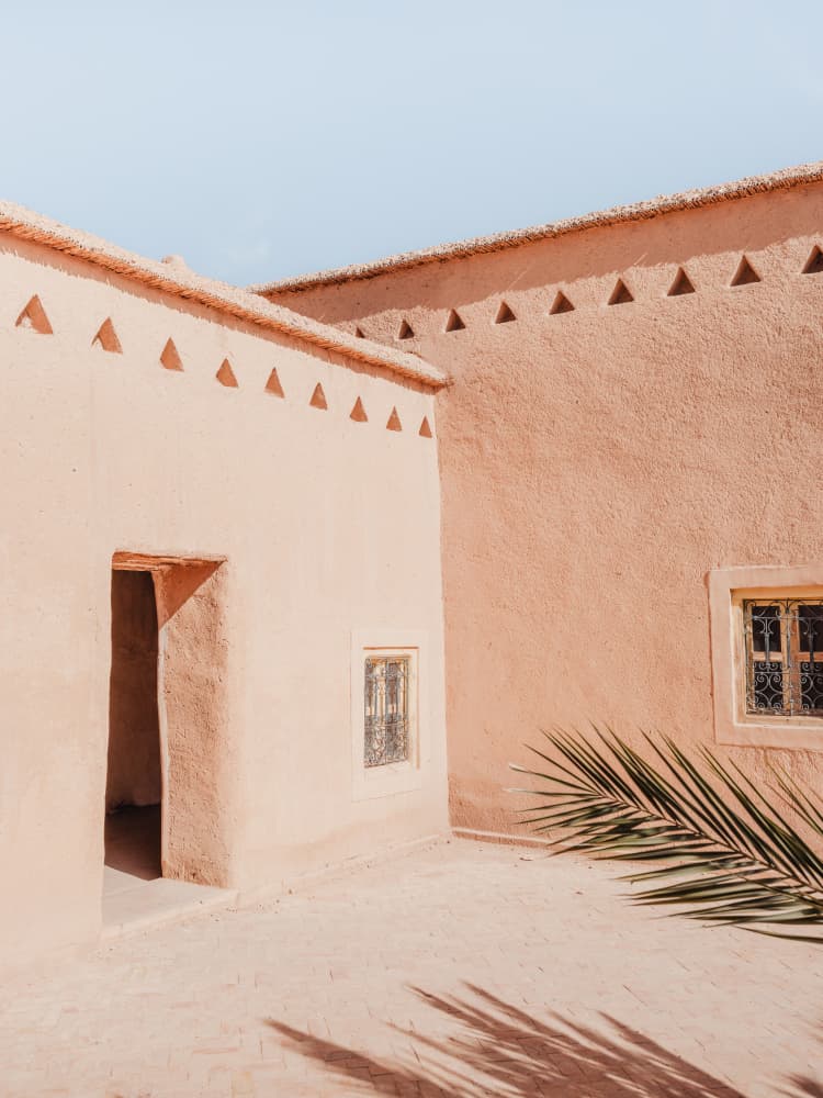 Warm Adobe Patio by Photolovers — canvas wall art