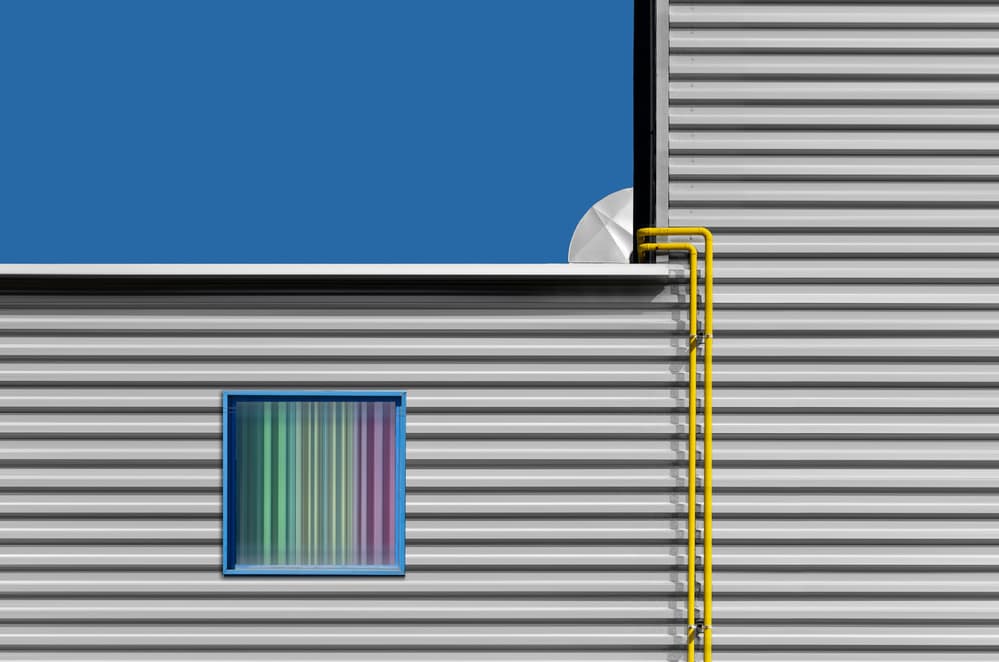 Colorful Window Blue Sky by Alfonso Novillo — canvas wall art