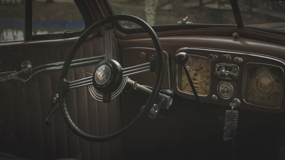 Classic Car Interior by Dragan Trosic — canvas wall art