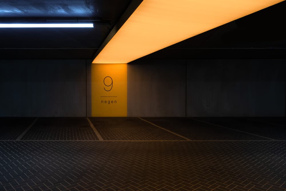 Minimalist Parking Nine by Rolf Endermann — canvas wall art