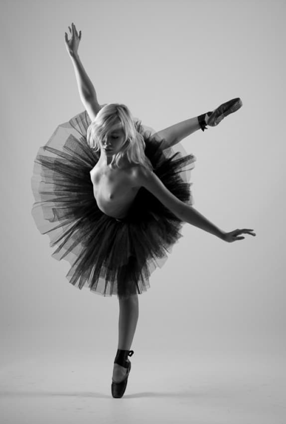 Elegant Ballerina Pose by Hove — canvas wall art