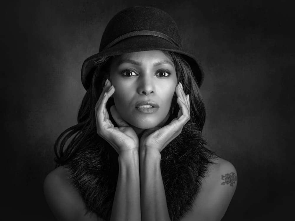 Elegant Woman In Hat by Luc Stalmans — canvas wall art