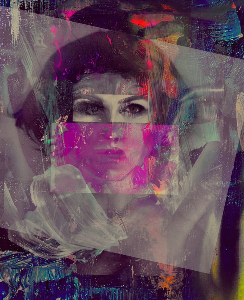 Vibrant Abstract Woman by Dalibor Davidovic — canvas wall art
