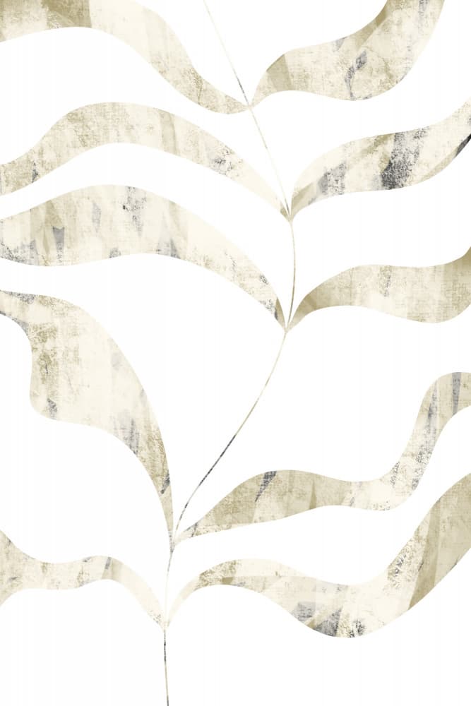 Gentle Leaf Waves by uplusmestudio — canvas wall art