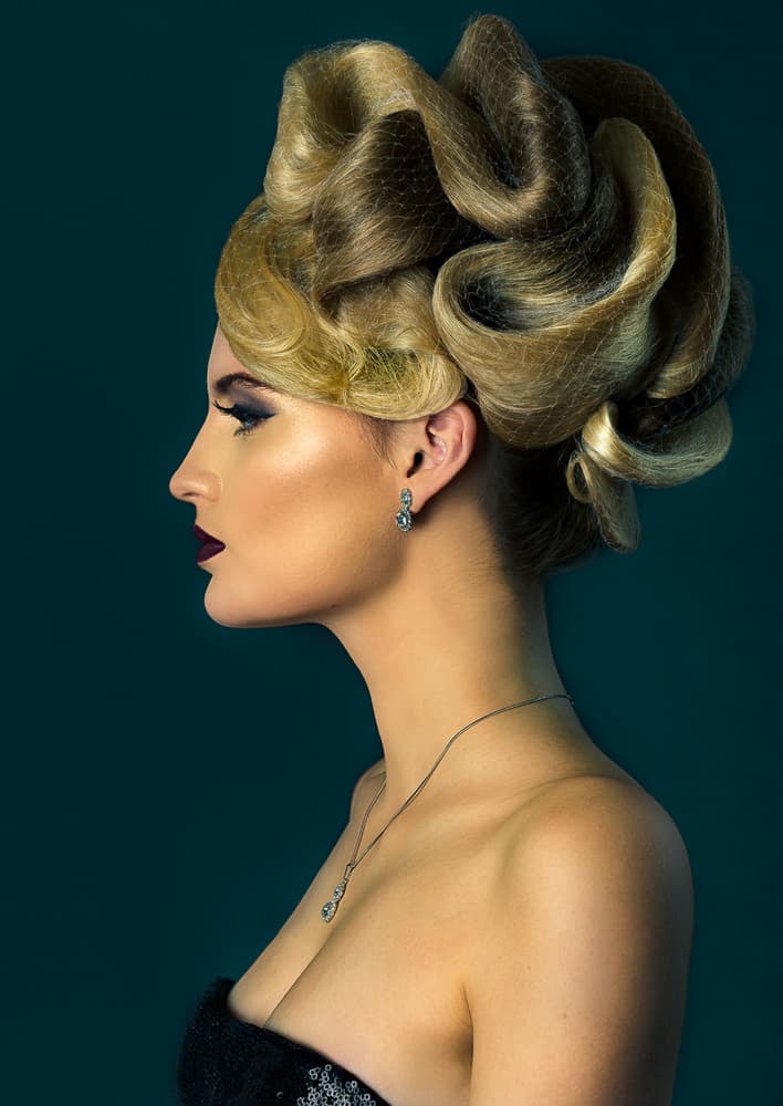 Elegant Blonde Profile by Sergey Kokinskiy — canvas wall art