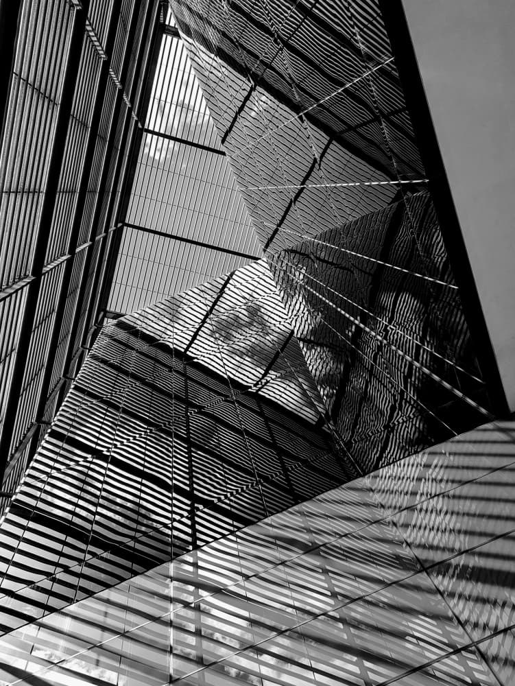 Modern Architectural Geometry by Elizabeth Allen — canvas wall art
