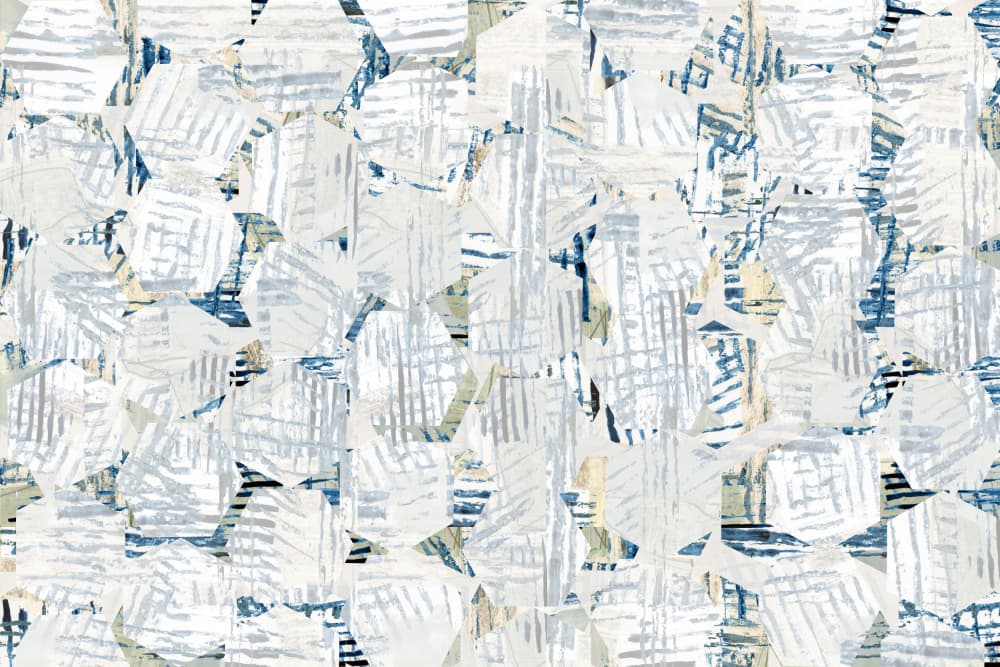 Abstract Blue Shapes by cartissi — canvas wall art