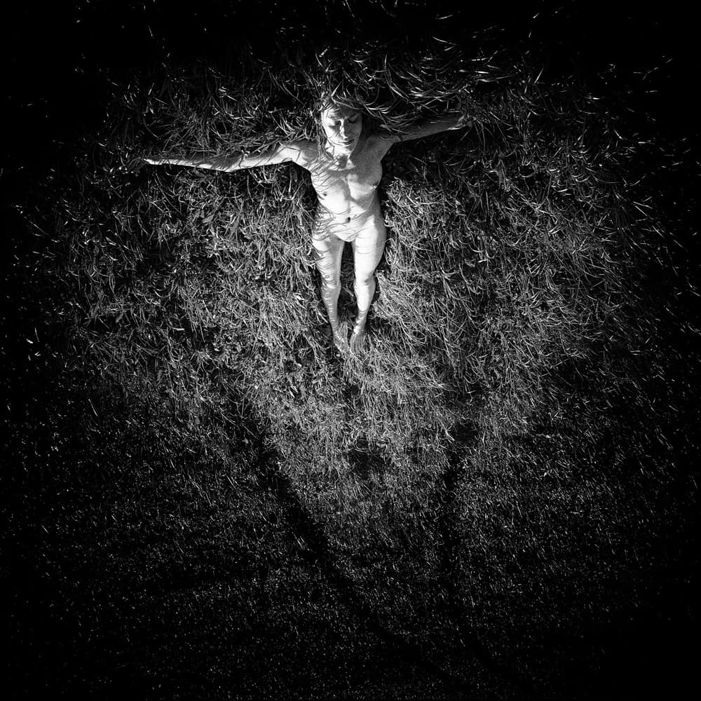 Naked Woman Floating Serene by Yaroslav Vasiliev-Apostol — canvas wall art