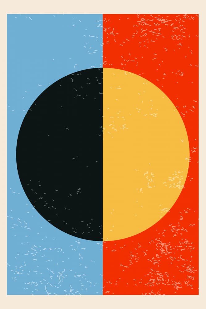 Bold Geometric Half Circle by jay stanley — canvas wall art