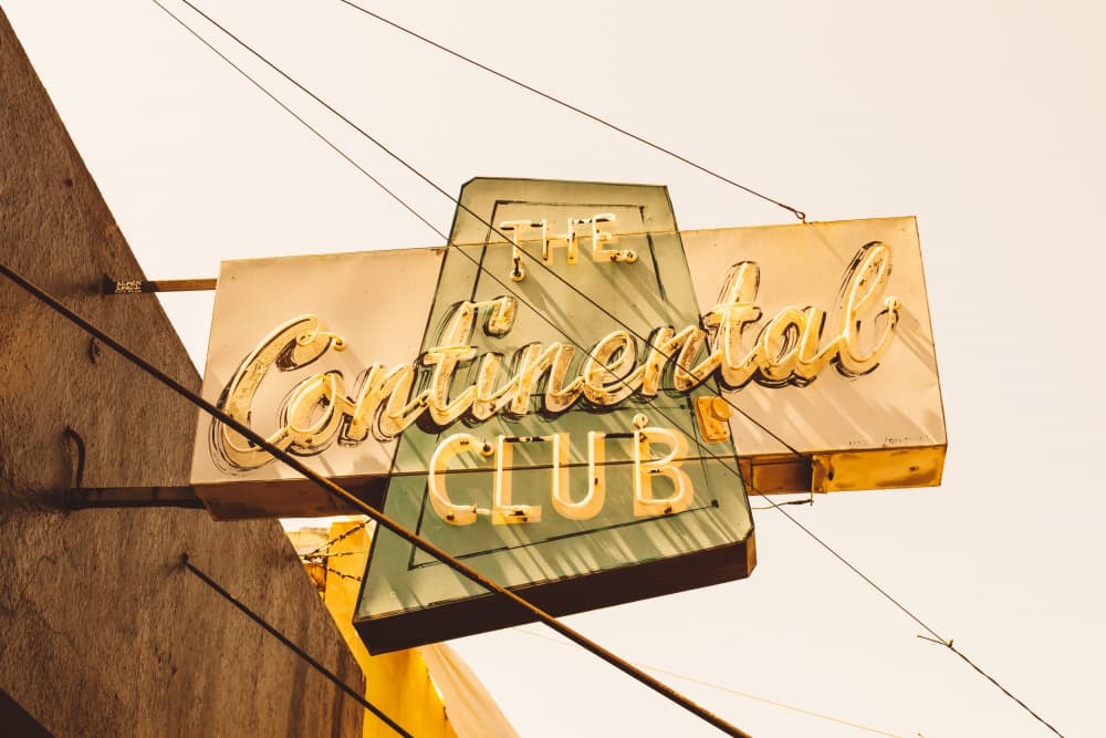 Vintage Club Neon Sign by Bethany Young — canvas wall art
