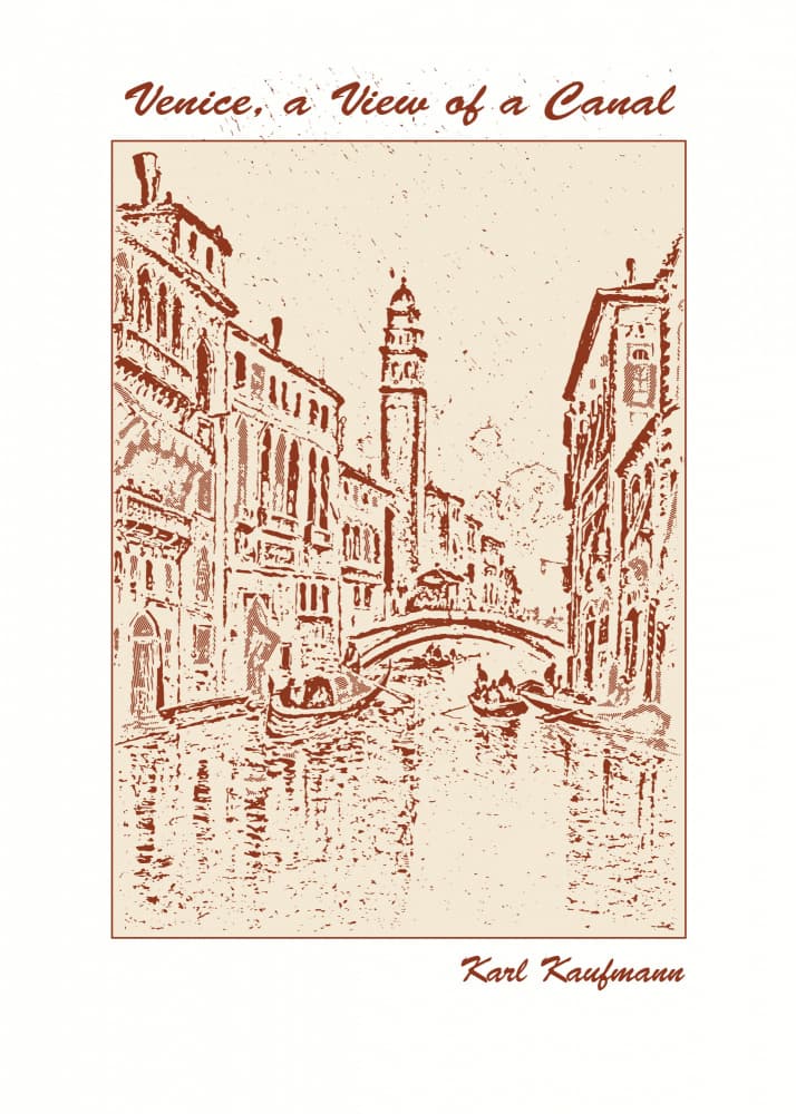 Vintage Venice Canal by Doa Project — canvas wall art