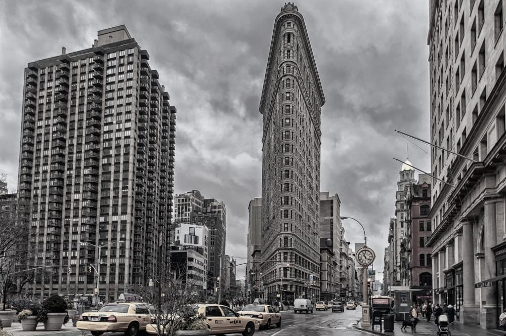 Dramatic Flatiron Building by Fernando Abreu — canvas wall art