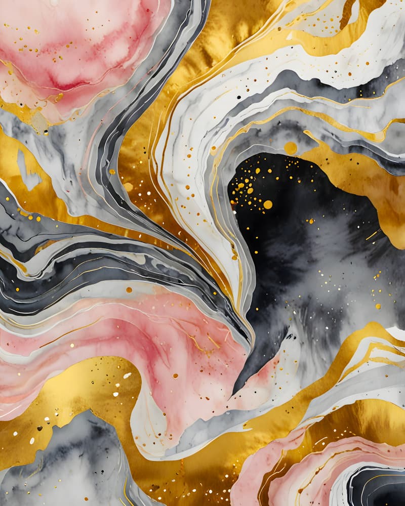 Elegant Gold Marble Abstract by Kintsugi99 — canvas wall art