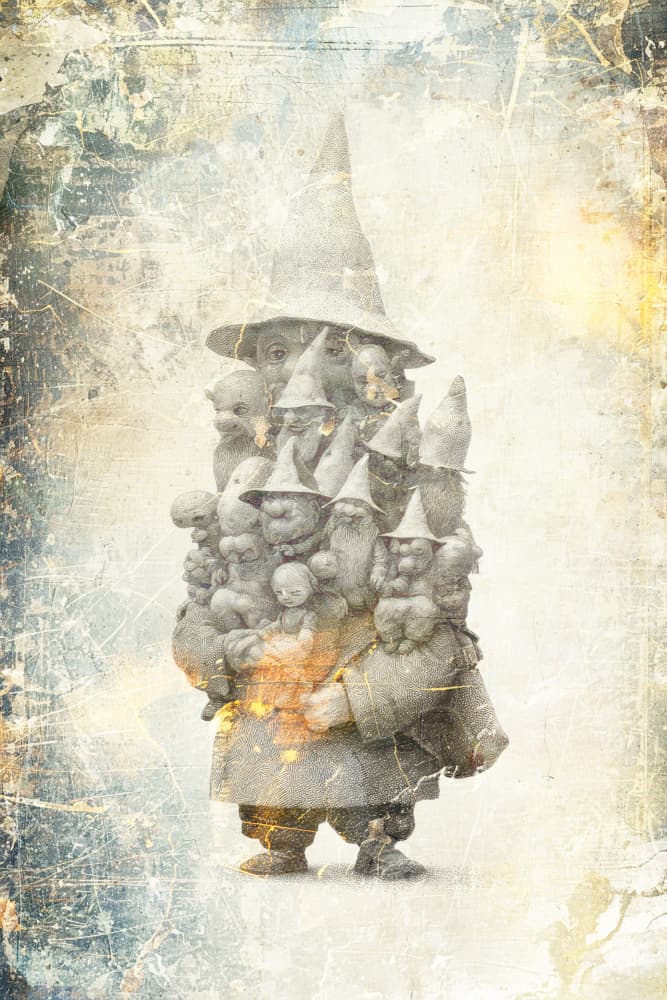 Vintage Gnome Collective by Rafal Kulik — canvas wall art