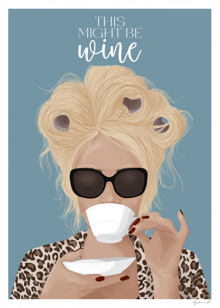 Sassy Curler Morning by ByKammille — canvas wall art