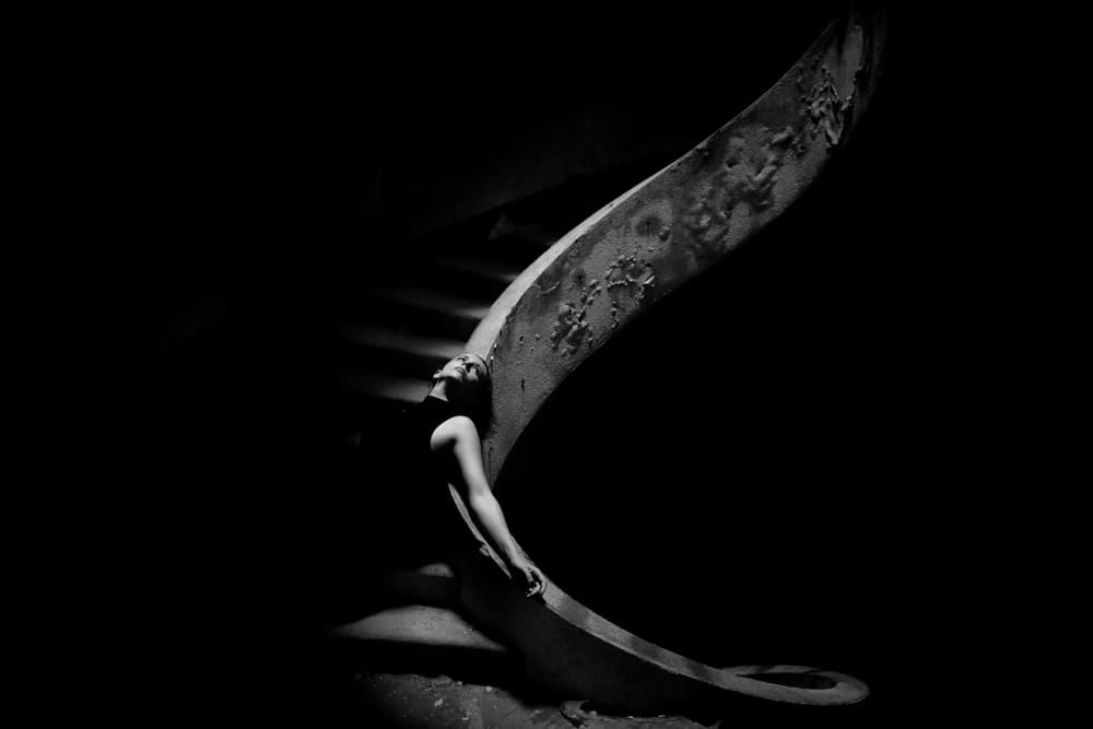 Figure in Shadowed Curve by Paulo Medeiros — canvas wall art