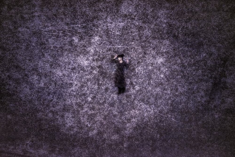 Woman in Cosmic Space by Kouji Tomihisa — canvas wall art