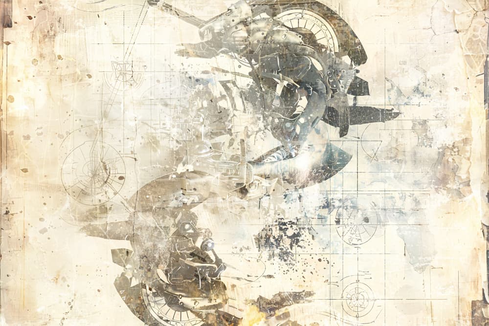 Deconstructed Industrial Gears by Rafal Kulik — canvas wall art